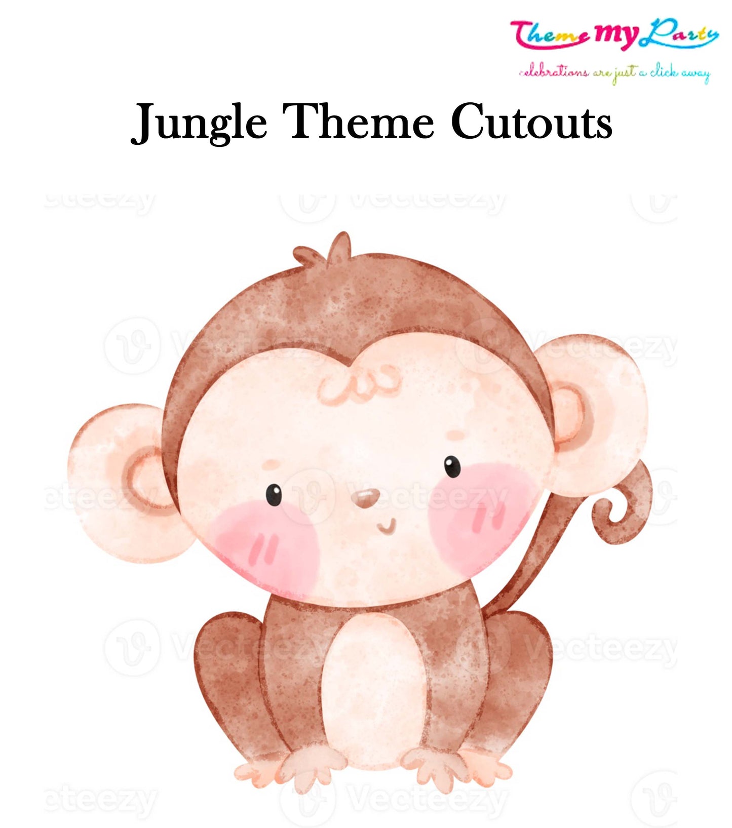 Jungle Theme Birthday Party Cutout