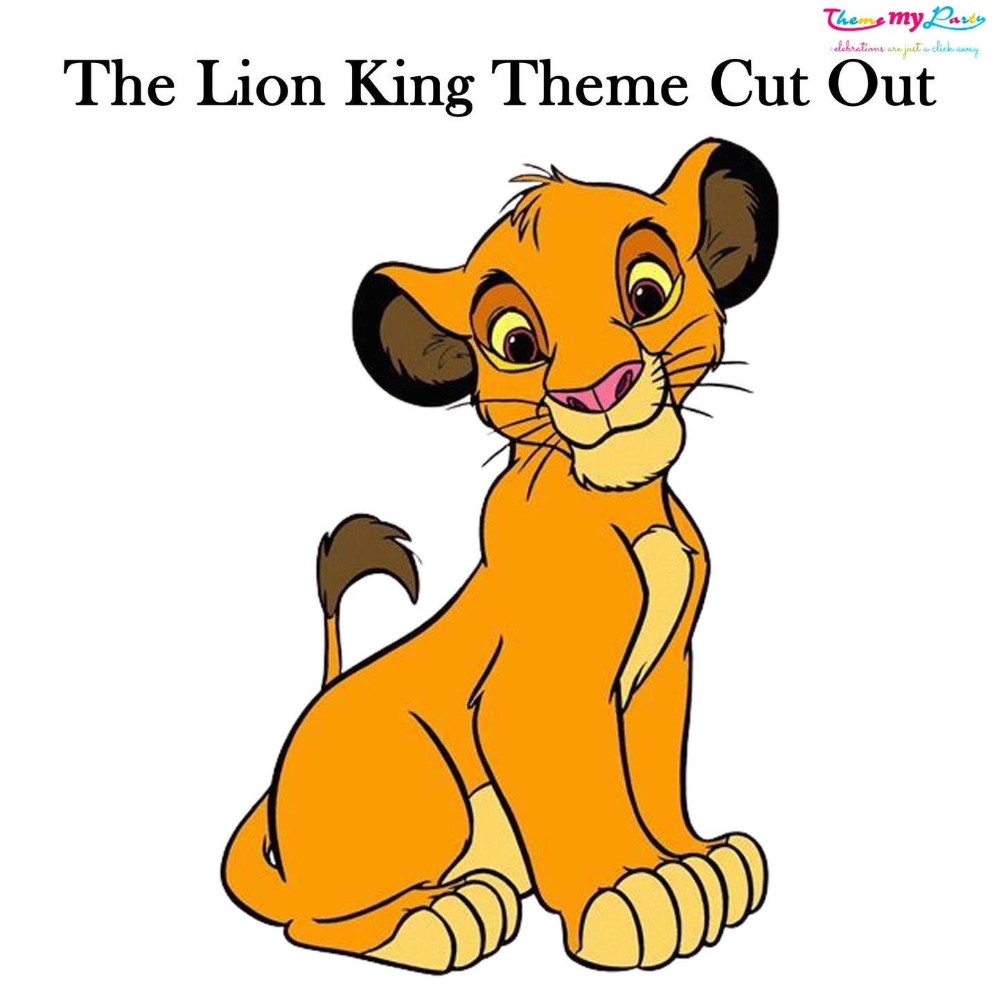 Lion King Theme Birthday Party Cutout