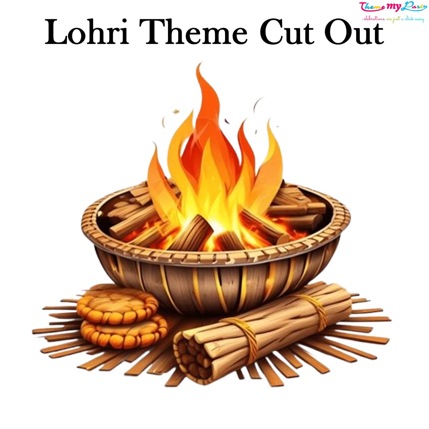 Lohri Party Cutout