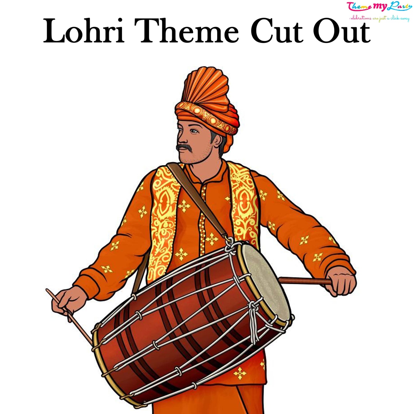 Lohri Party Cutout