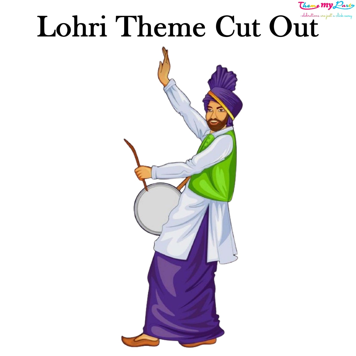 Lohri Party Cutout