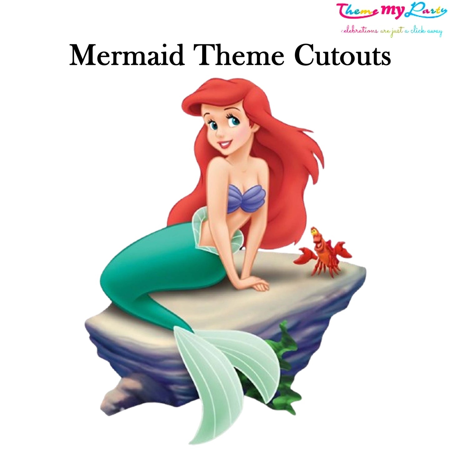 Mermaid Theme Birthday Party Cutout