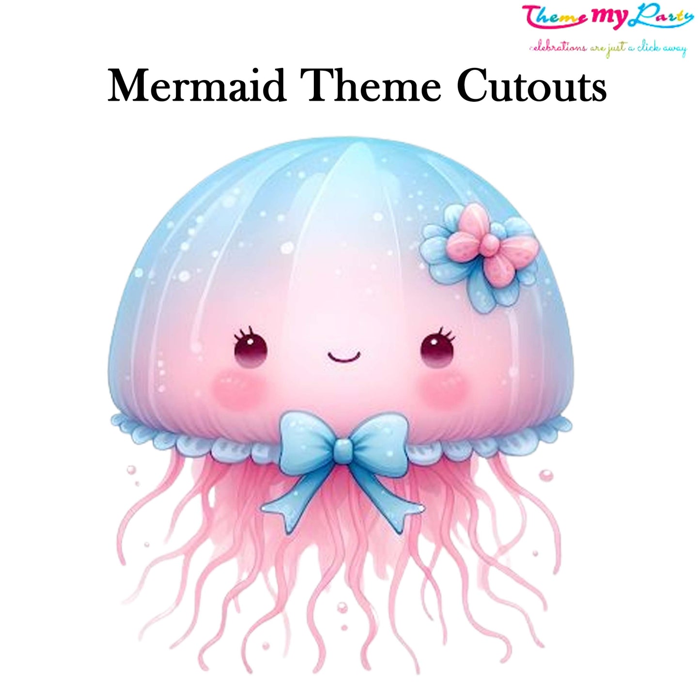 Mermaid Theme Birthday Party Cutout