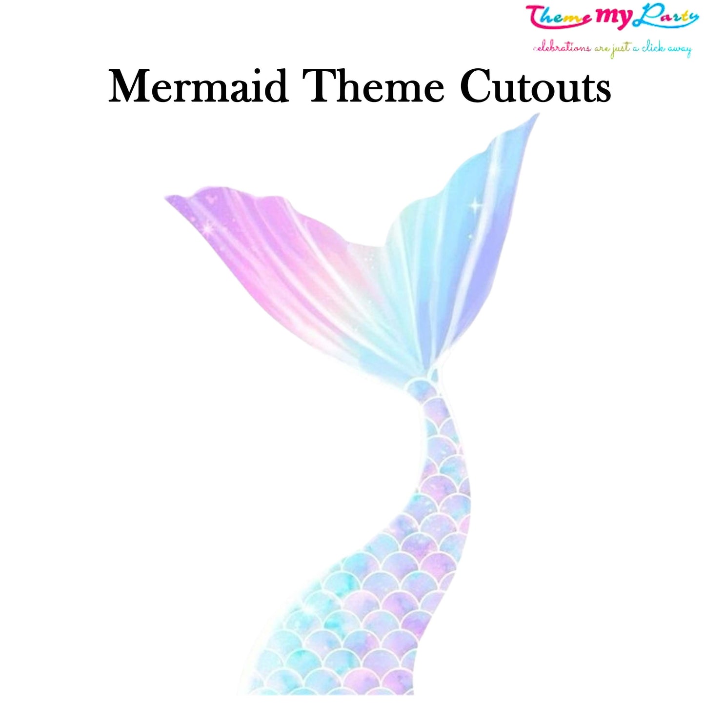 Mermaid Theme Birthday Party Cutout