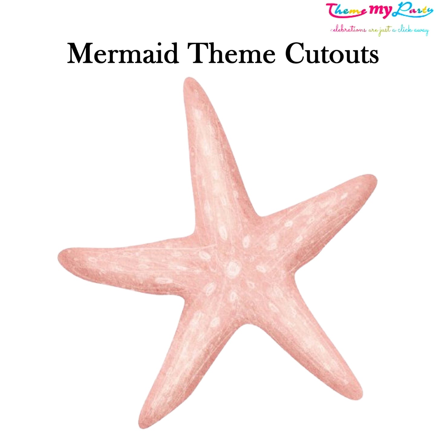 Mermaid Theme Birthday Party Cutout