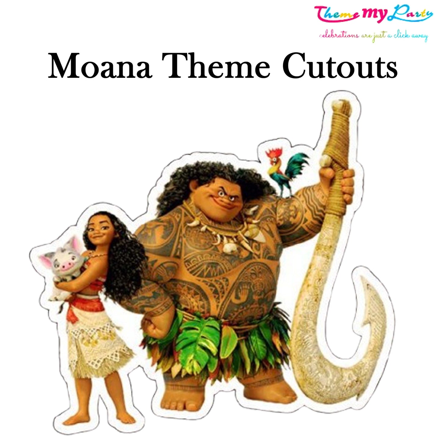 Moana Theme Birthday Party Cutout