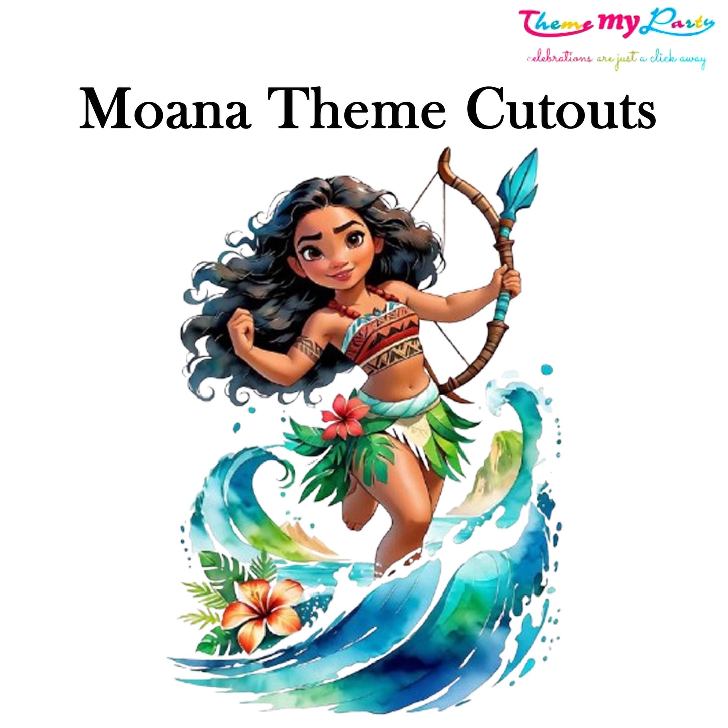 Moana Theme Birthday Party Cutout