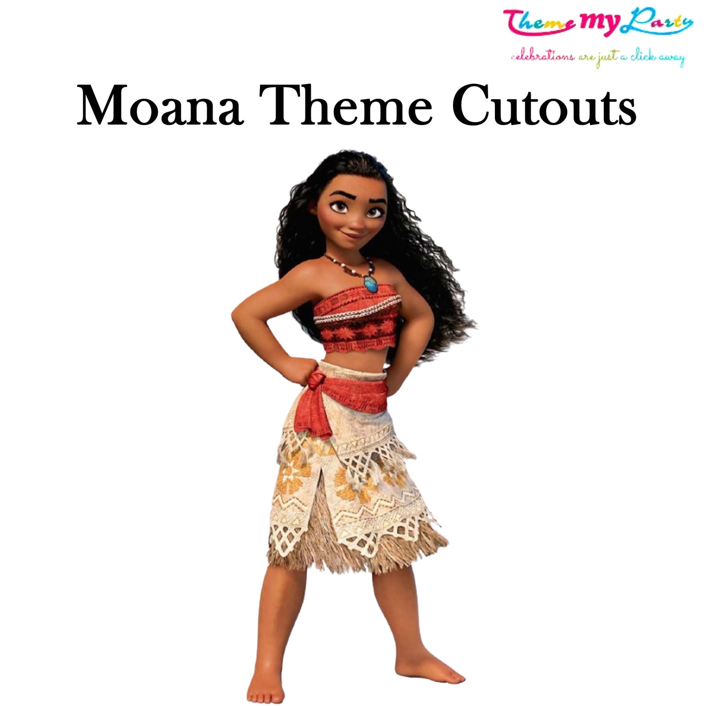 Moana Theme Birthday Party Cutout