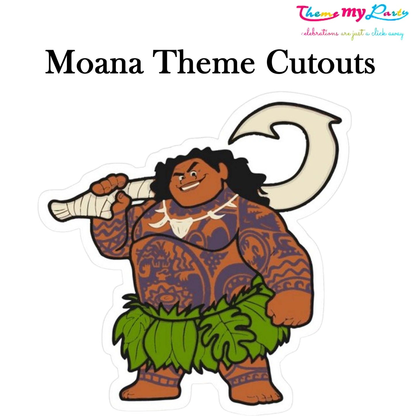 Moana Theme Birthday Party Cutout