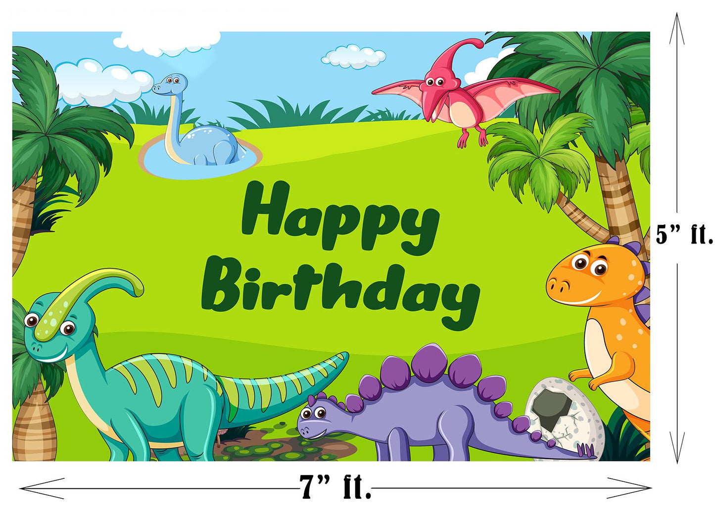 Dinosaur Theme Party Backdrop