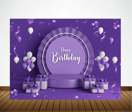 Joyful Birthday Party Backdrop