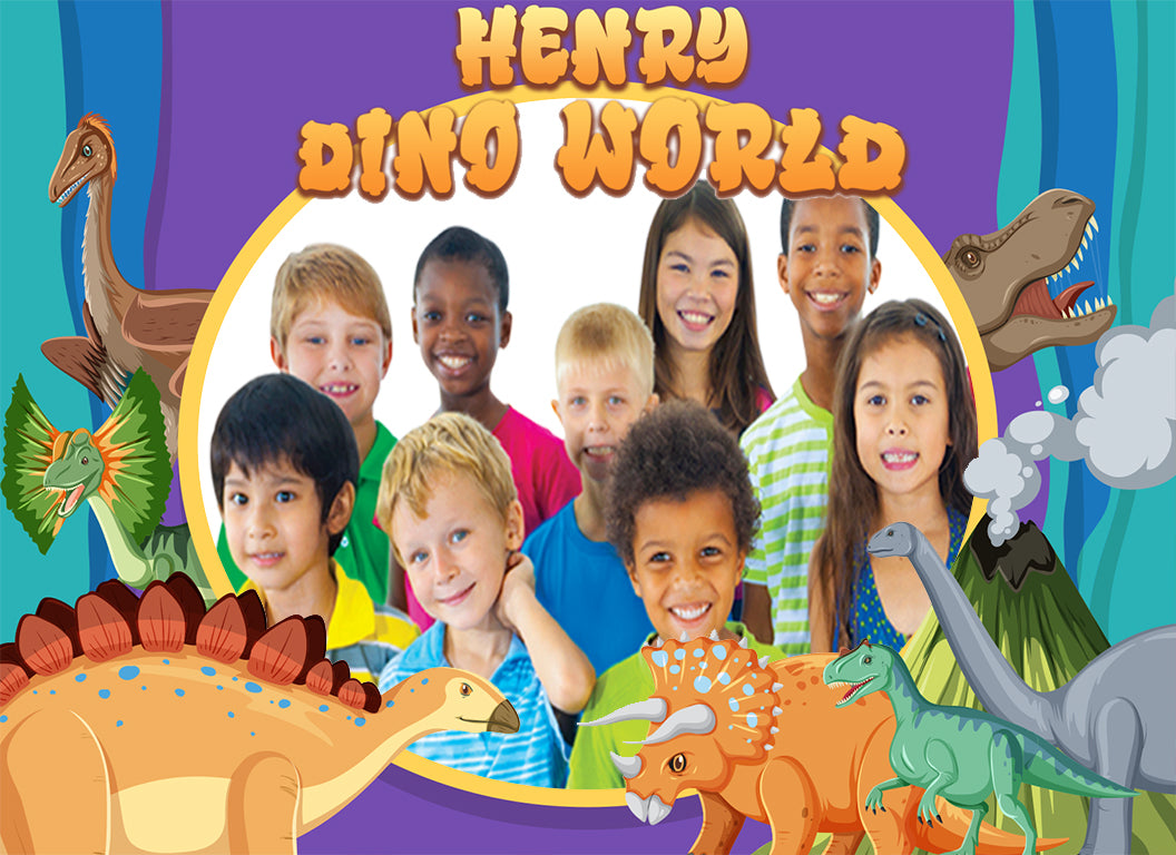 DINOSAUR THEME BIRTHDAY PARTY SELFIE PHOTO BOOTH FRAME