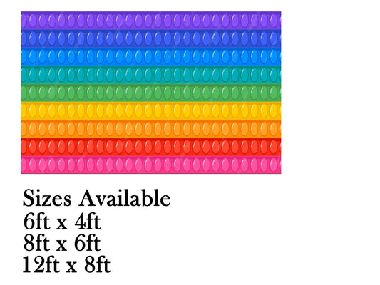 Pop It Theme Birthday Cake Table Cover