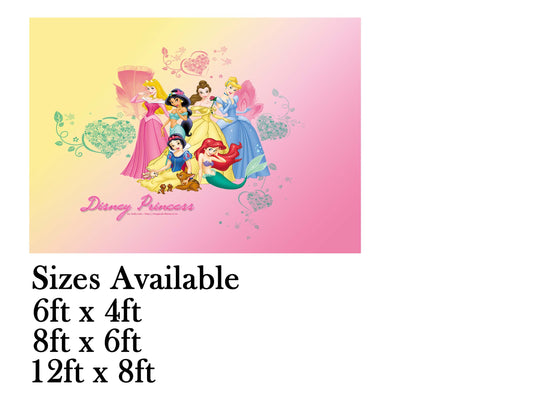 Princess Theme Birthday Cake Table Cover