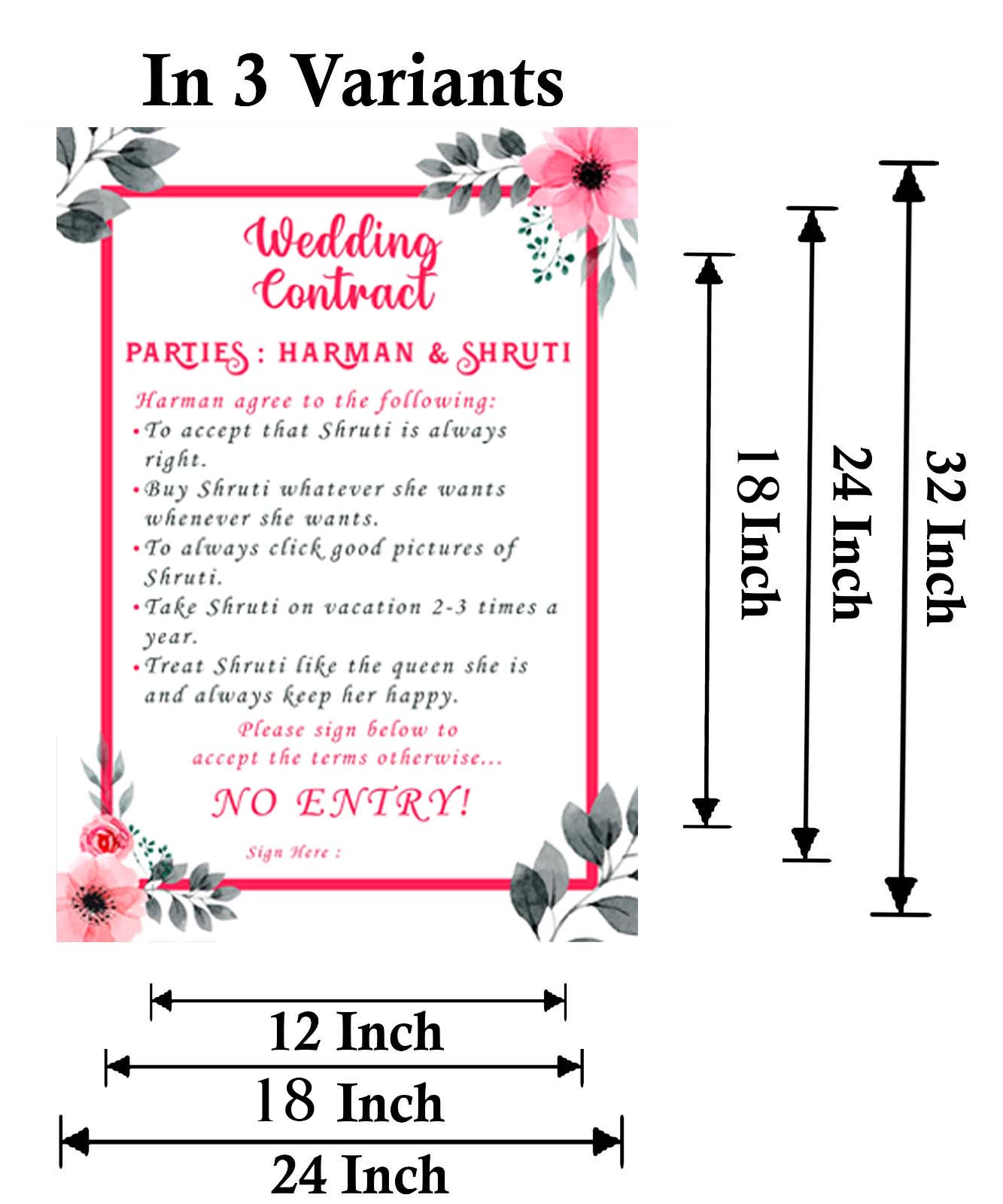Wedding Contract For Wedding Entry - Wedding Function