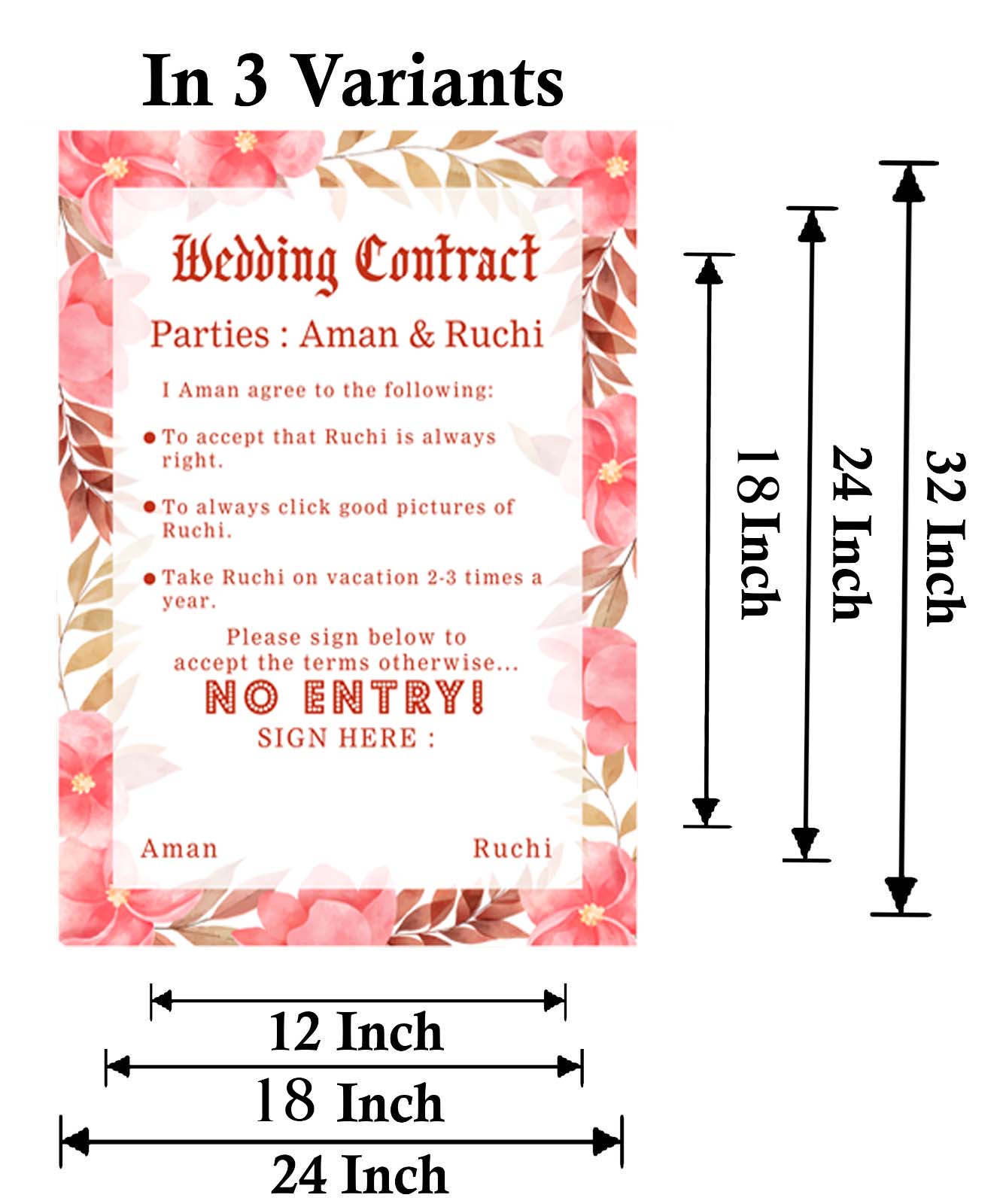 Wedding Contract For Wedding Entry - Wedding Function