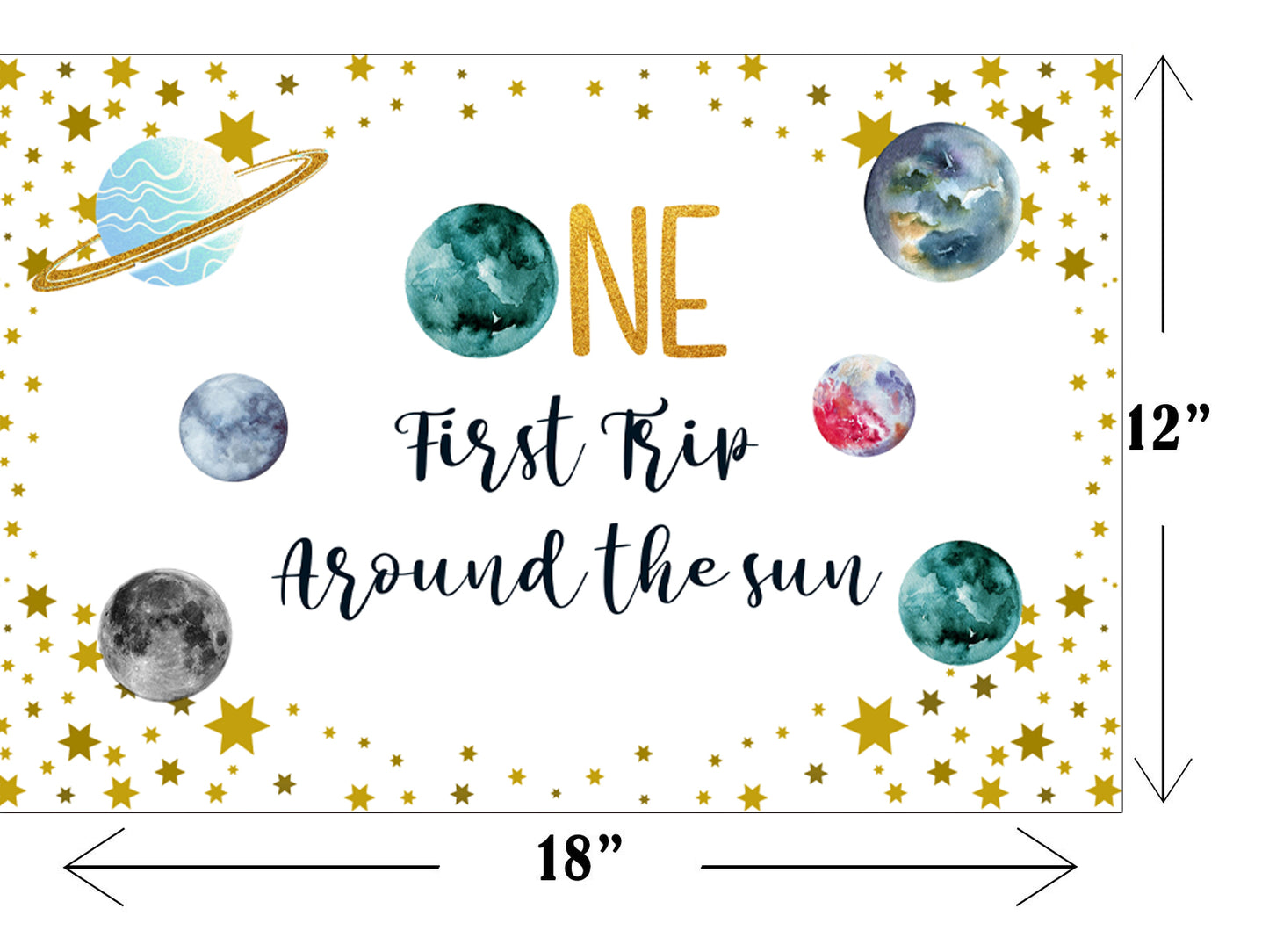 Space Theme Birthday Table Mats for Decoration