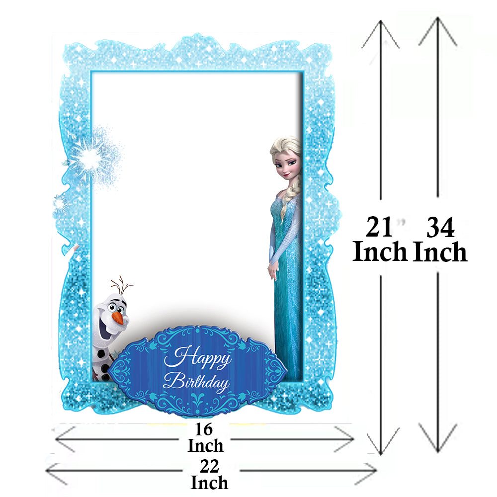 Frozen Theme Birthday Party Selfie Photo Booth Frame