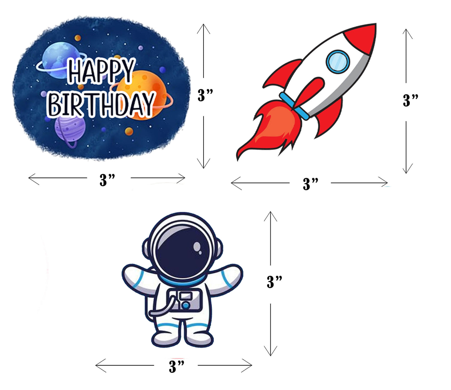 Space Theme Birthday Party Paper Decorative Straws