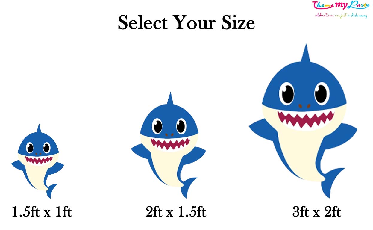 Baby Shark Theme Birthday Party Cutout