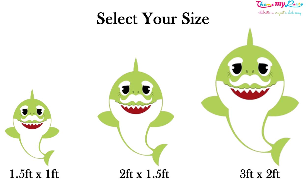 Baby Shark Theme Birthday Party Cutout
