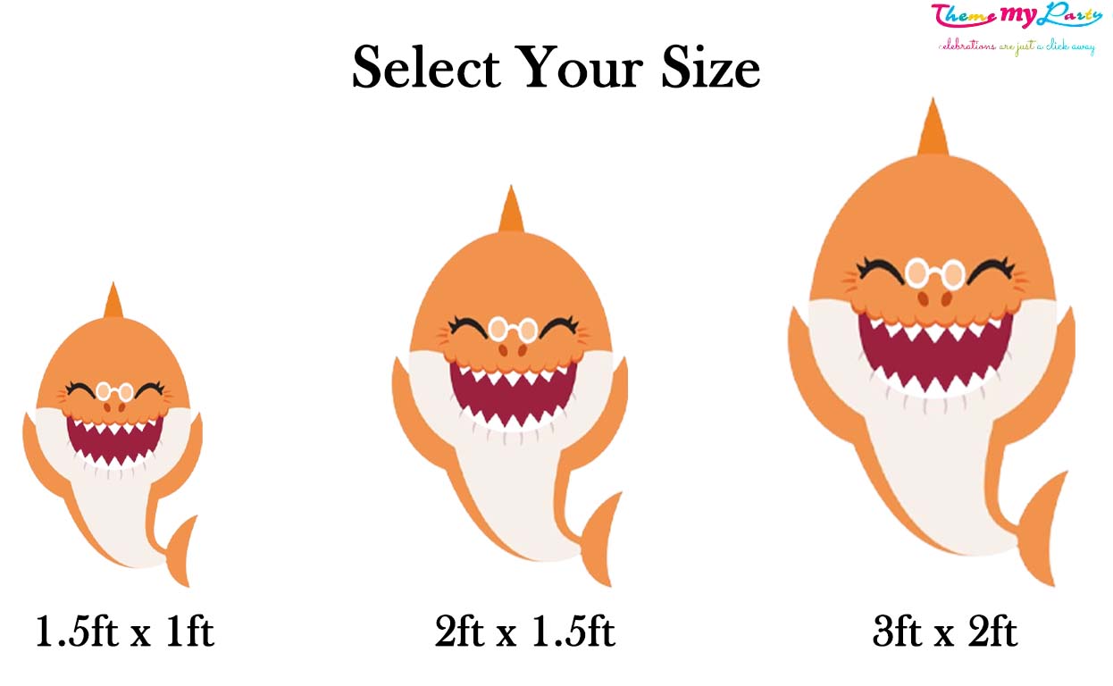 Baby Shark Theme Birthday Party Cutout