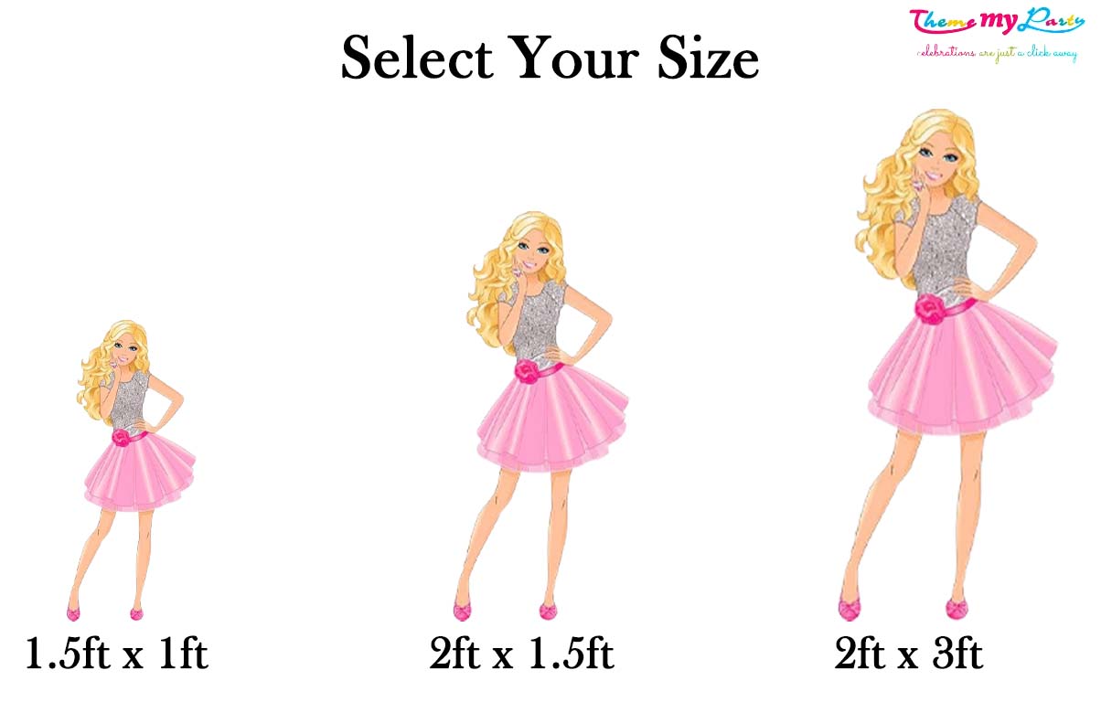 Barbie Theme Birthday Party Cutout