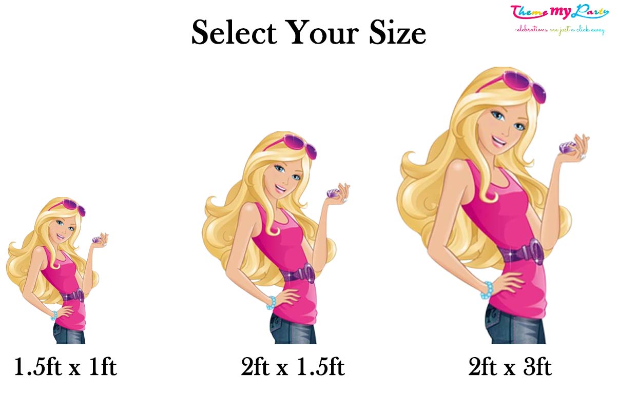 Barbie Theme Birthday Party Cutout