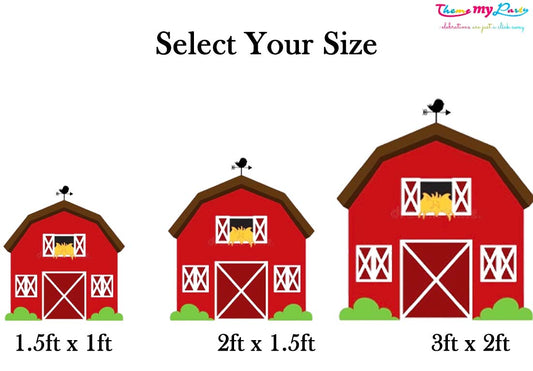 Barnyard Theme Birthday Party Cutout
