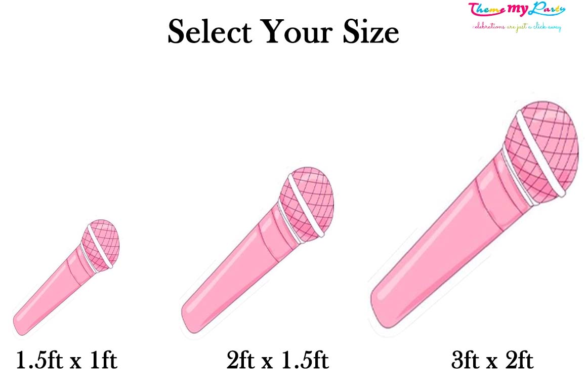 Black Pink Theme Birthday Party Cutout