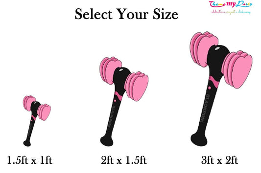 Black Pink Theme Birthday Party Cutout