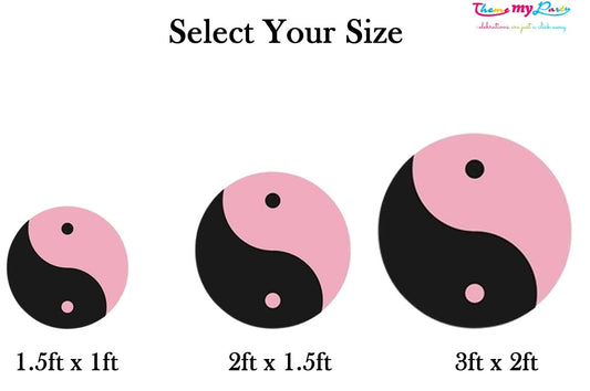 Black Pink Theme Birthday Party Cutout