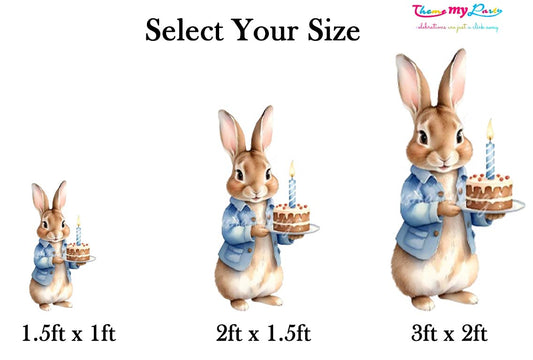 Some Bunny Is One Theme Birthday Party Cutout