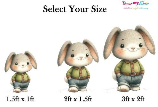 Some Bunny Is One Theme Birthday Party Cutout