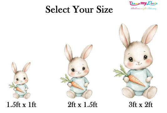 Some Bunny Is One Theme Birthday Party Cutout