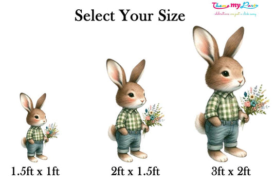 Some Bunny Is One Theme Birthday Party Cutout