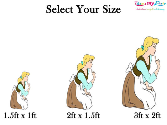 Cinderella Theme Birthday Party Cutout