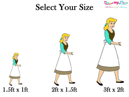 Cinderella Theme Birthday Party Cutout