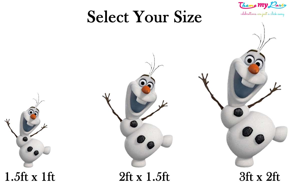 Frozen Theme Birthday Party Cutout