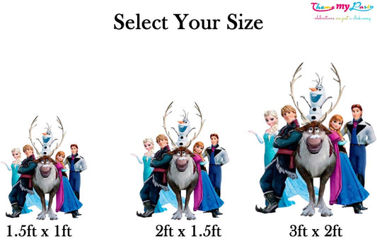 Frozen Theme Birthday Party Cutout