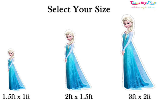 Frozen Theme Birthday Party Cutout
