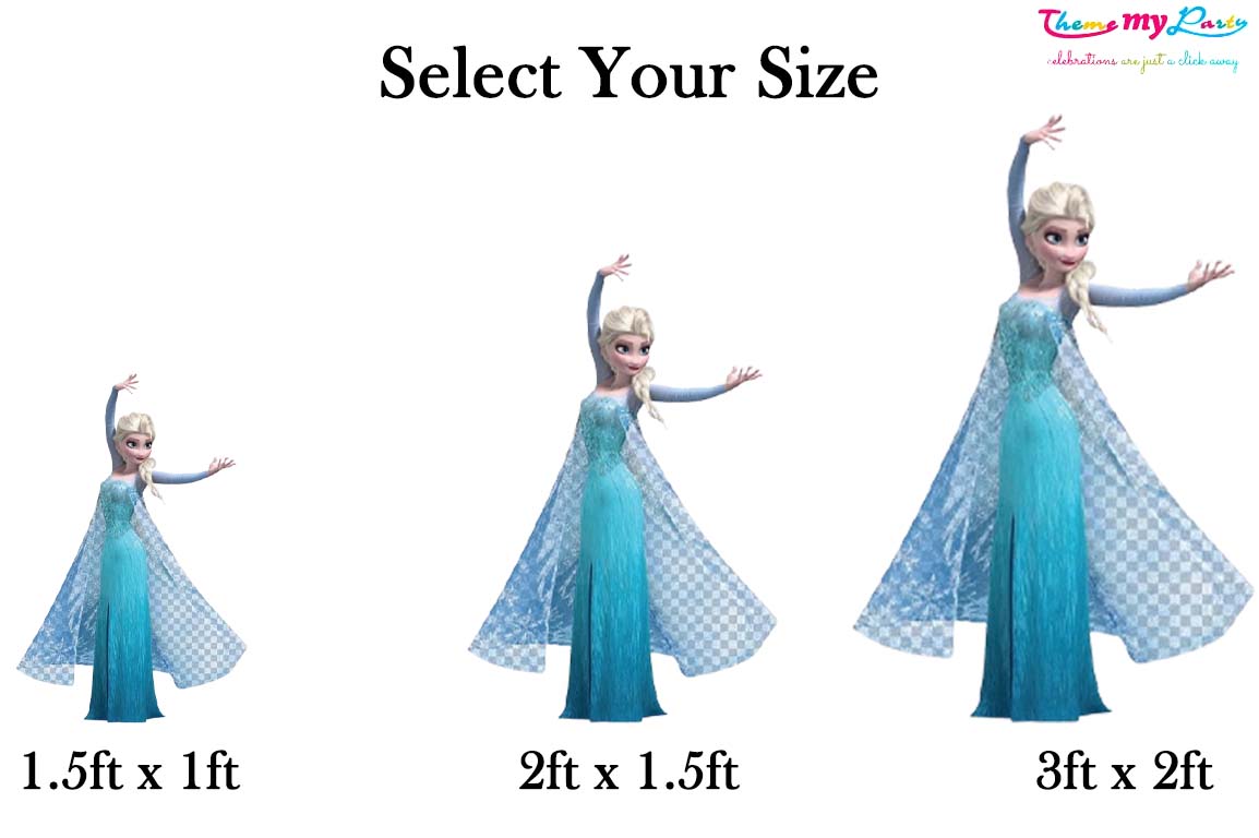 Frozen Theme Birthday Party Cutout