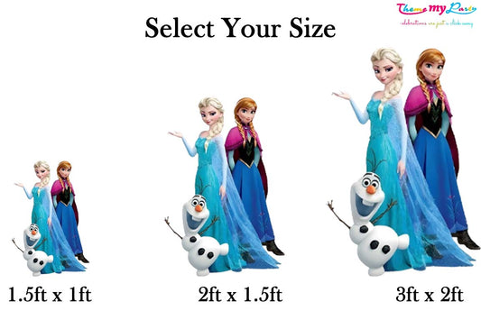 Frozen Theme Birthday Party Cutout