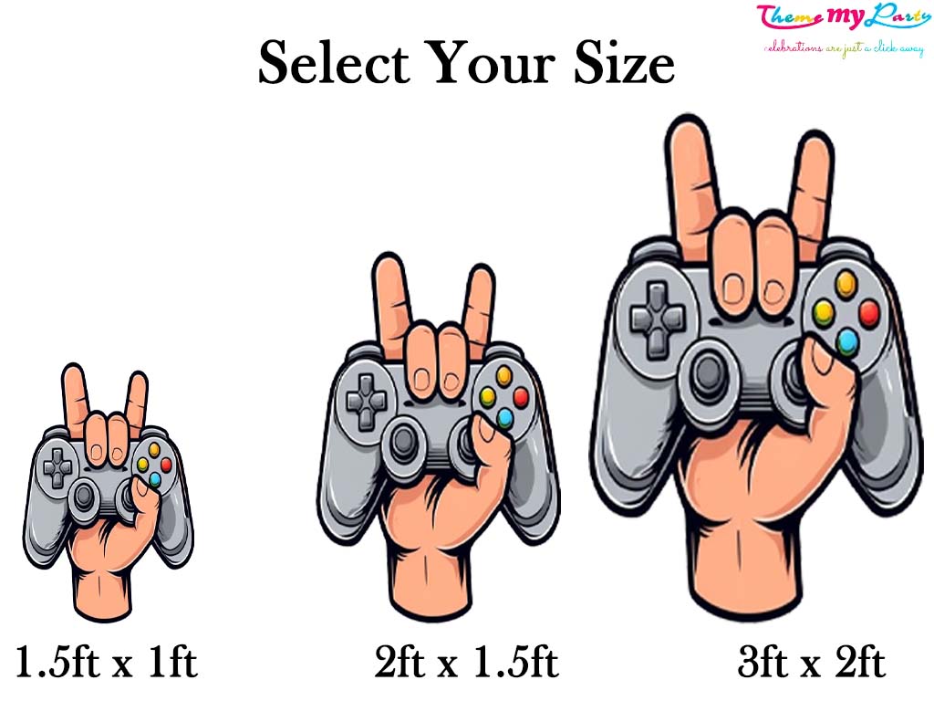 Game Theme Birthday Party Cutout