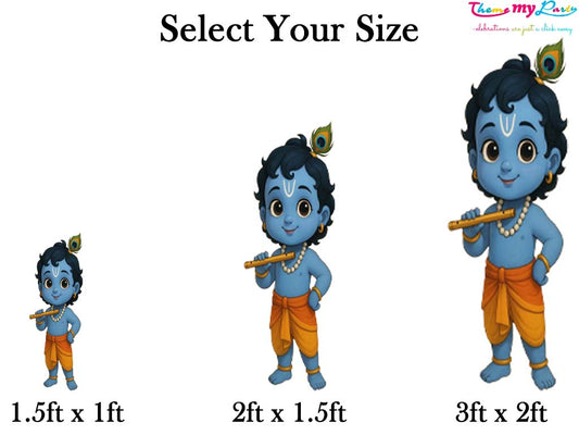 Krishna Theme Birthday Party Cutout