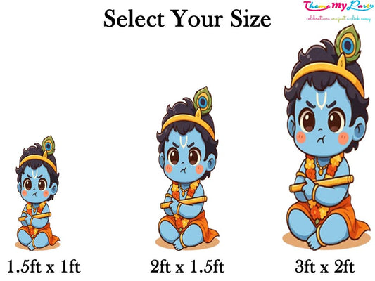 Krishna Theme Birthday Party Cutout