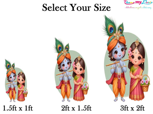 Krishna Theme Birthday Party Cutout