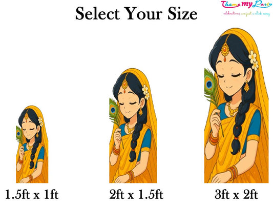 Krishna Theme Birthday Party Cutout