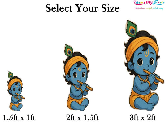 Krishna Theme Birthday Party Cutout