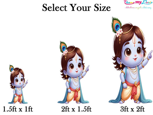 Krishna Theme Birthday Party Cutout